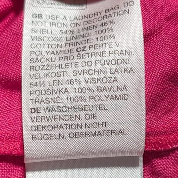 NEW! & Other Stories | Fringed One-Shoulder Midi Dress in Pink - Picture 11 of 13